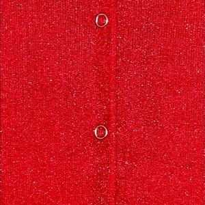 Tripp NYC Woman’s Glittery Red Long Sleeve Top